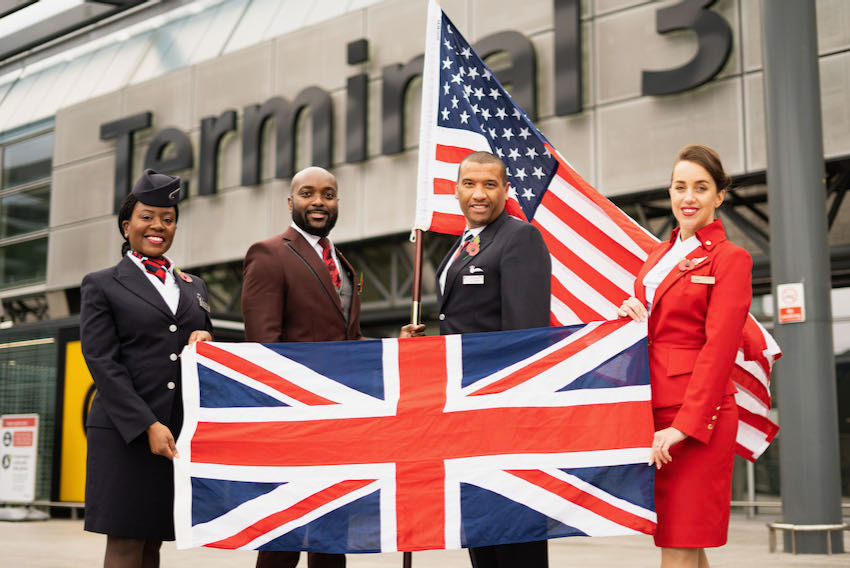 British Airways and Virgin Atlantic celebrate reopening of the US